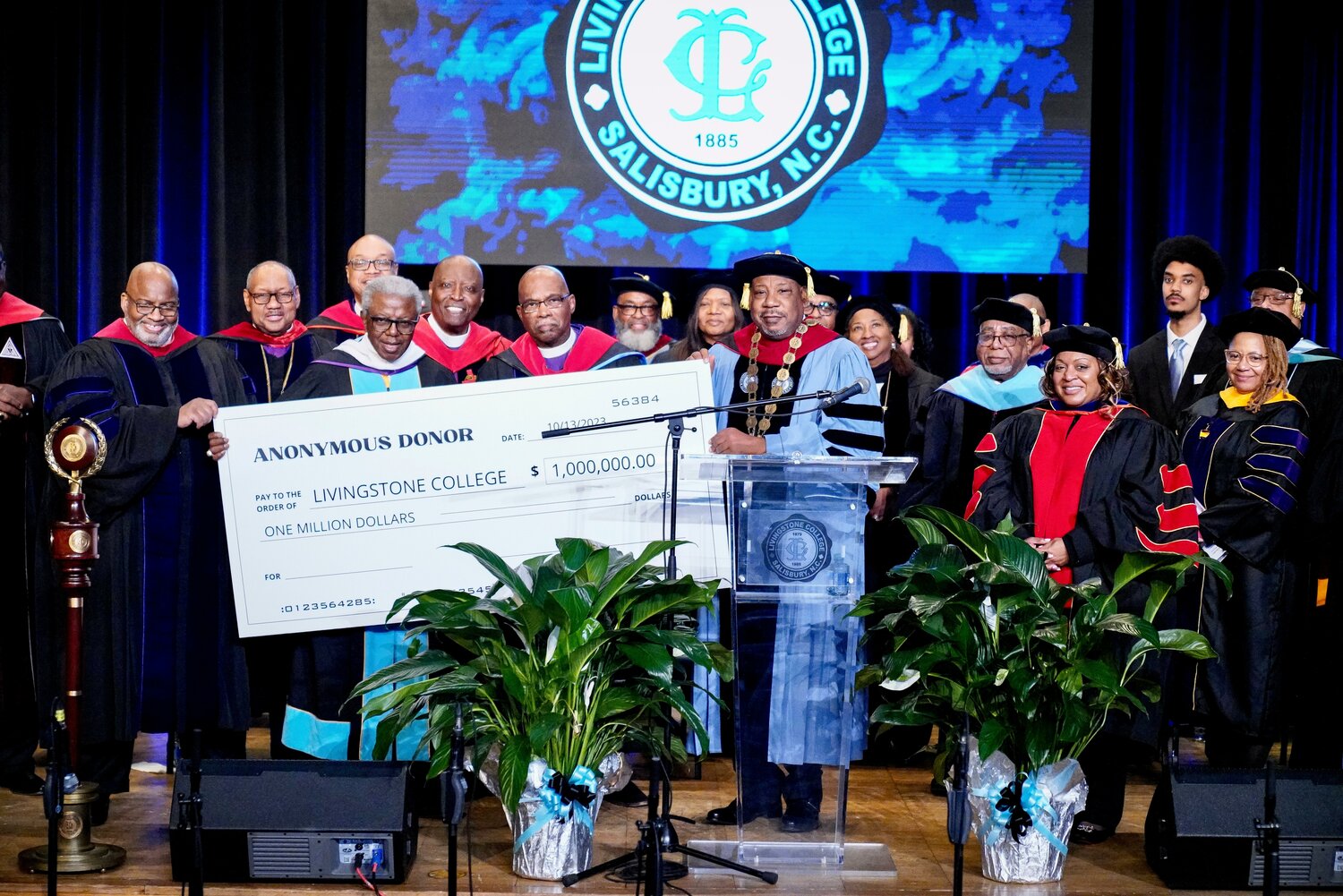 Livingstone College announces its second 1-million-dollar gift from Anonymous Donor During the 145th Founder’s Day Celebration - Image