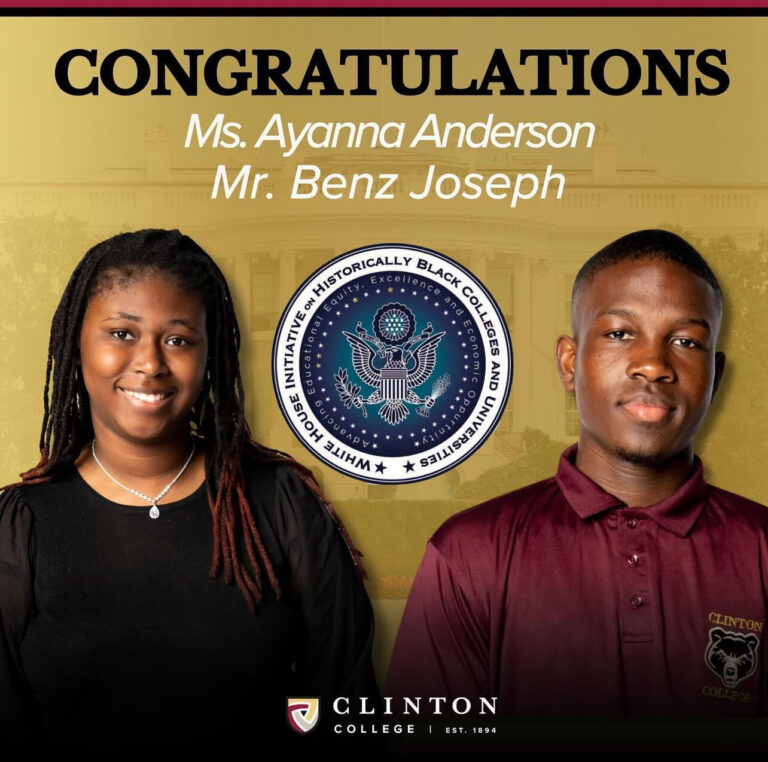 Clinton College Students Honored as 2024 White House HBCU Scholars