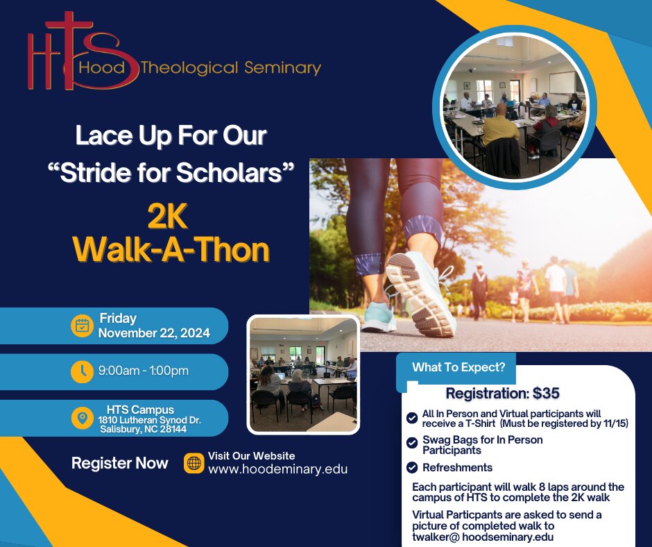 Hood Theological Seminary to Host “Stride for Scholars” 2K Walk-A-Thon - Image