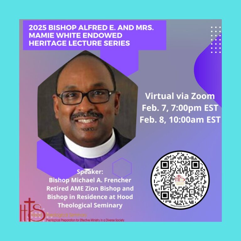 Hood Theological Seminary to Host 2025 Virtual Heritage Lecture Series