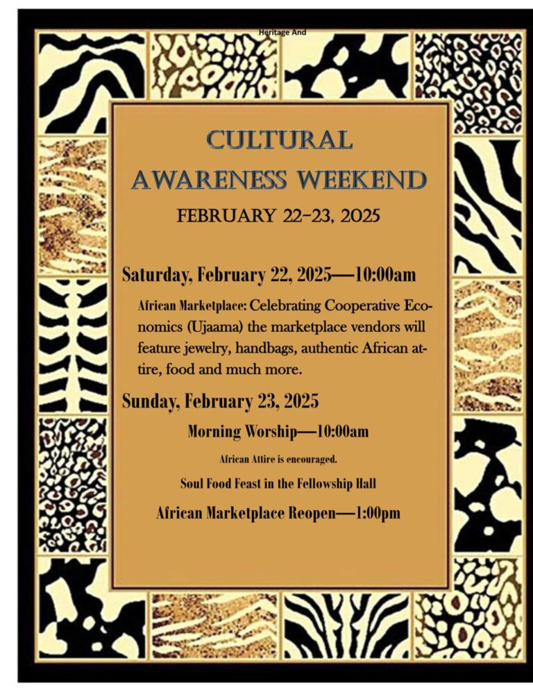 Little Rock A.M.E. Zion Church Cultural Awareness Weekend