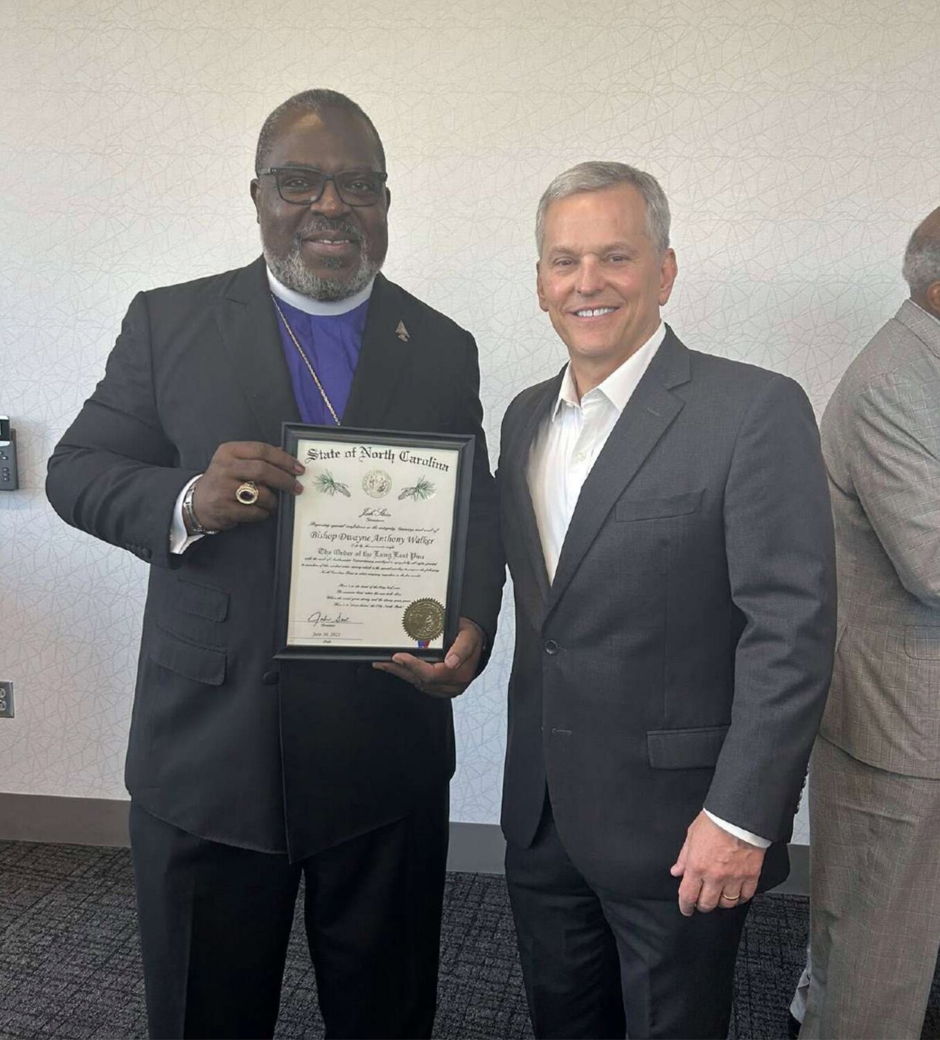 Bishop Dwayne Anthony Walker Honored with Prestigious Order of the Long Leaf Pine Award - Image